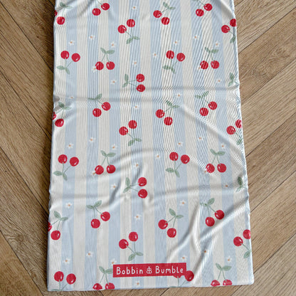 Travel Changing Mat - Cherry Stripe