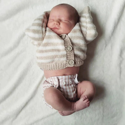 Newborn Reusable Cloth Nappy - White