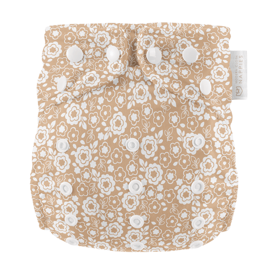 One Size All-In-One Reusable Cloth Nappy - Bloom