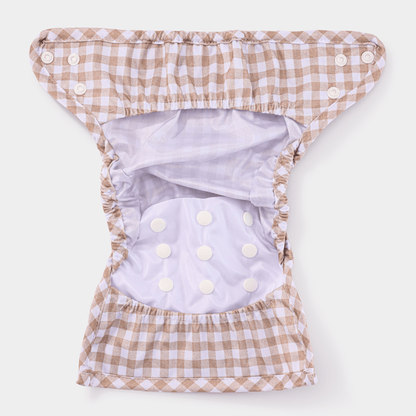 One Size Reusable Cloth Nappy Wrap - Dusty Rose