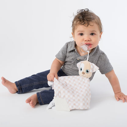 PaciPal Teether Comforter Blanket - Patch the Puppy