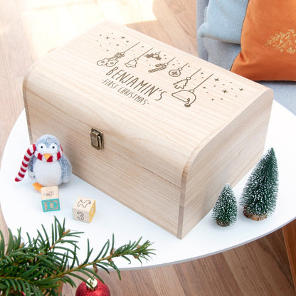 Personalised Baby's First Christmas Eve Chest - The Little Hive