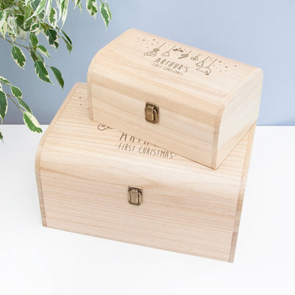 Personalised Baby's First Christmas Eve Chest - The Little Hive