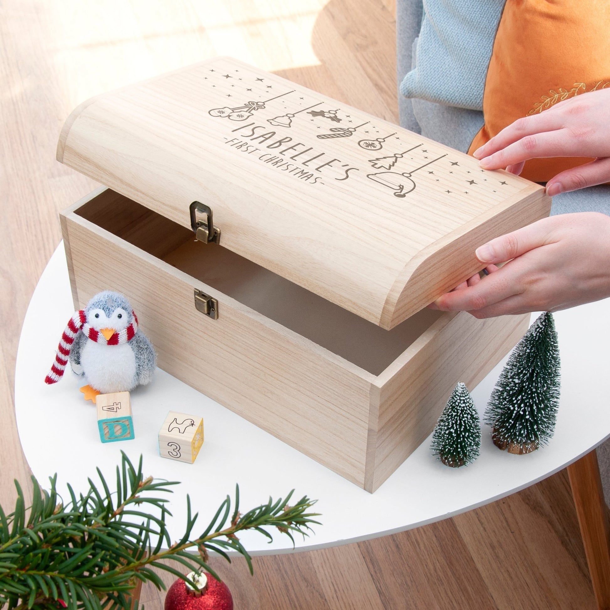 Personalised Baby's First Christmas Eve Chest - The Little Hive