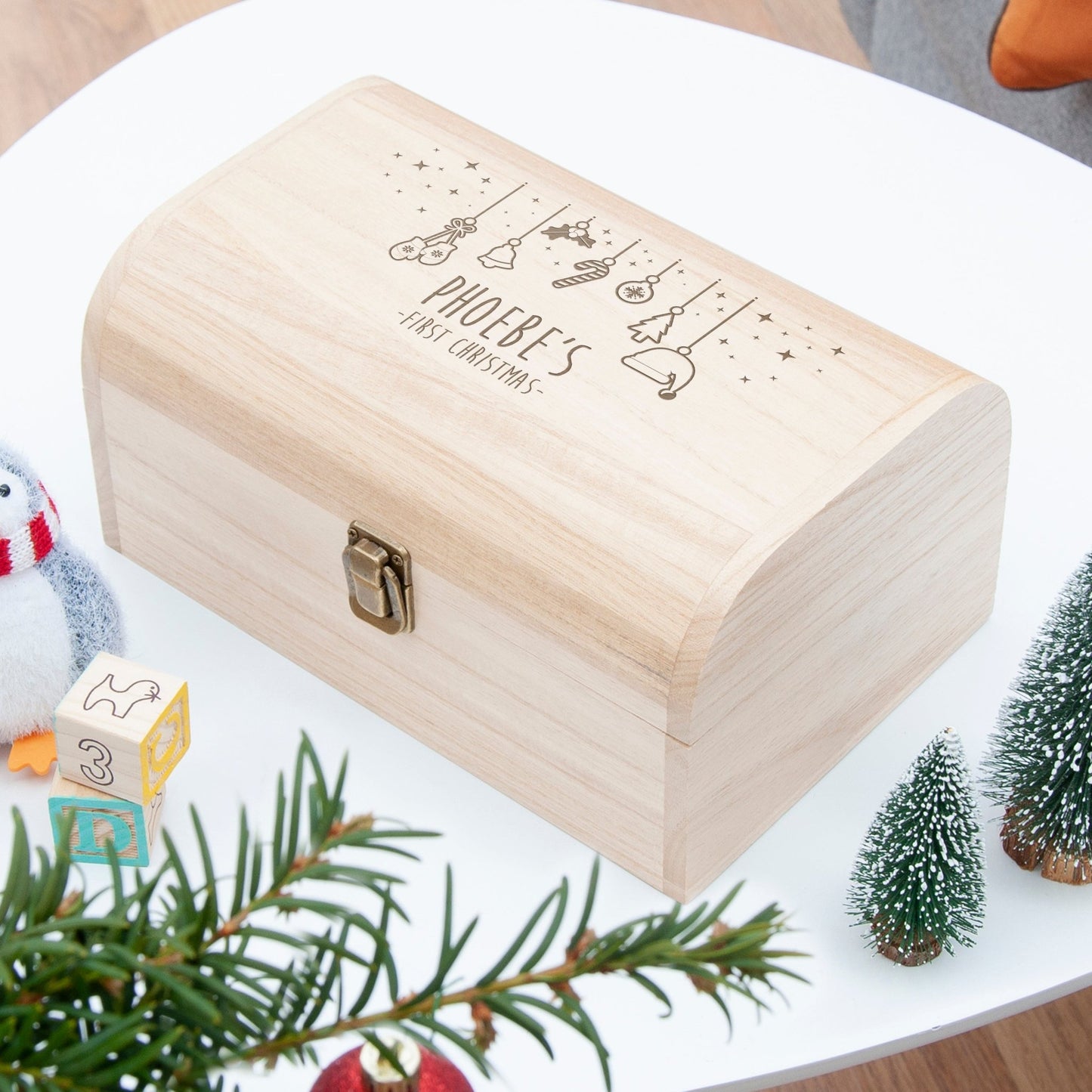 Personalised Baby's First Christmas Eve Chest - The Little Hive