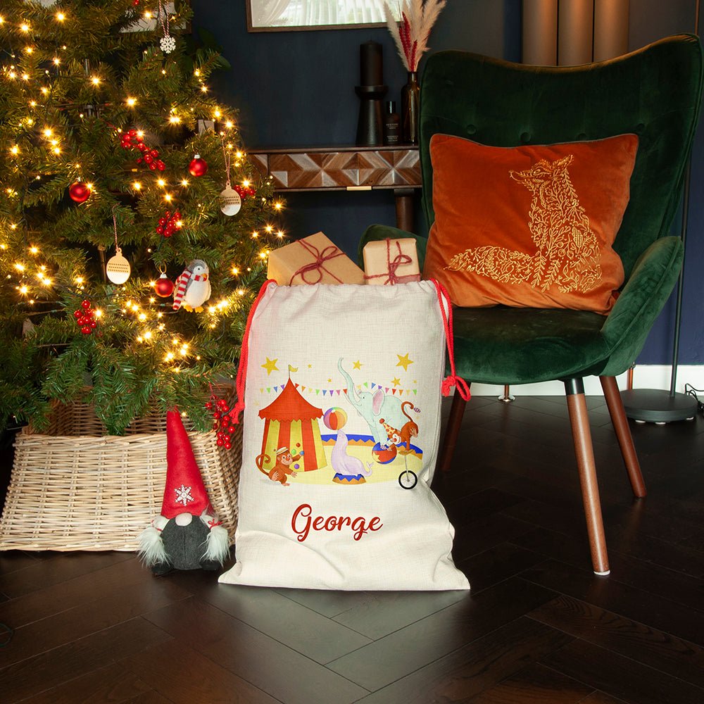Personalised Circus Christmas Sack - The Little Hive