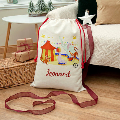 Personalised Circus Christmas Sack - The Little Hive