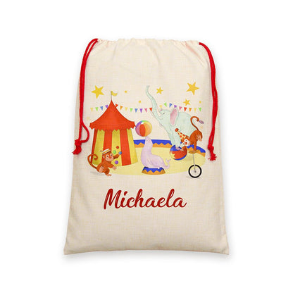 Personalised Circus Christmas Sack - The Little Hive