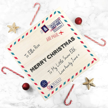 Personalised Nostalgic International Mail Christmas Box - The Little Hive