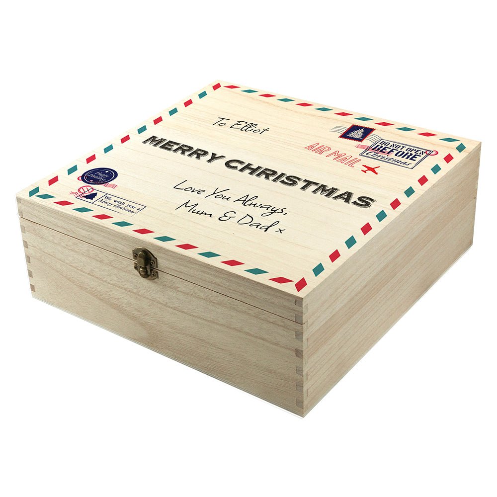 Personalised Nostalgic International Mail Christmas Box - The Little Hive