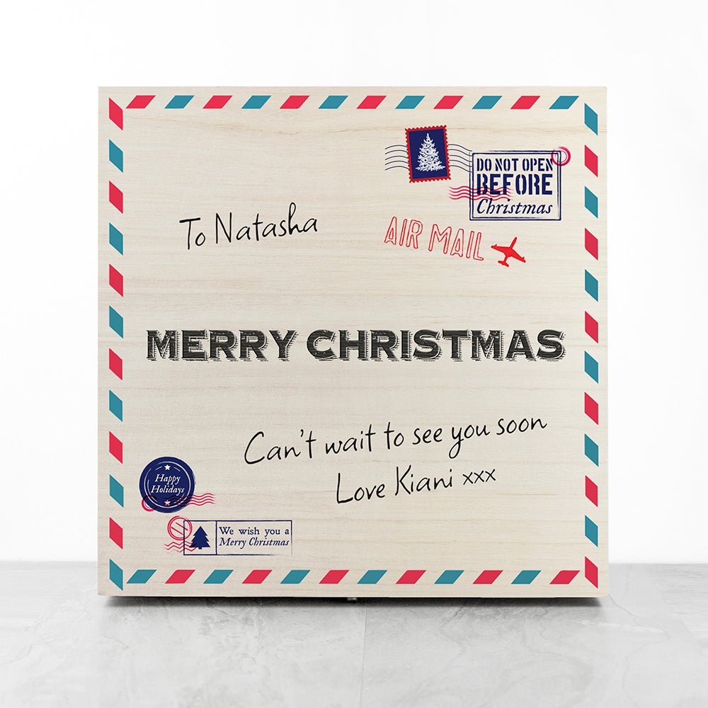 Personalised Nostalgic International Mail Christmas Box - The Little Hive