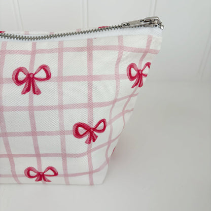 Nappy Wallet - Pink Bows