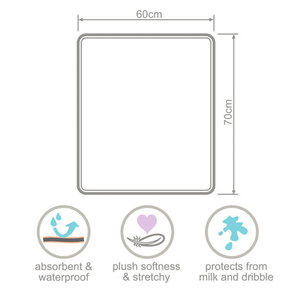 Plush Tummy Time Mat in Cream & Beige for Newborn Baby - The Little Hive