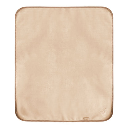 Plush Tummy Time Mat in Cream & Beige for Newborn Baby - The Little Hive