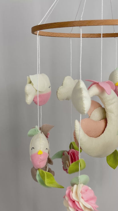 Woodland Blossom Cot Mobile