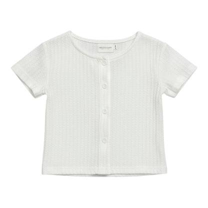 Ribbed Ruffle Hem Button Top & Shorts Set - The Little Hive