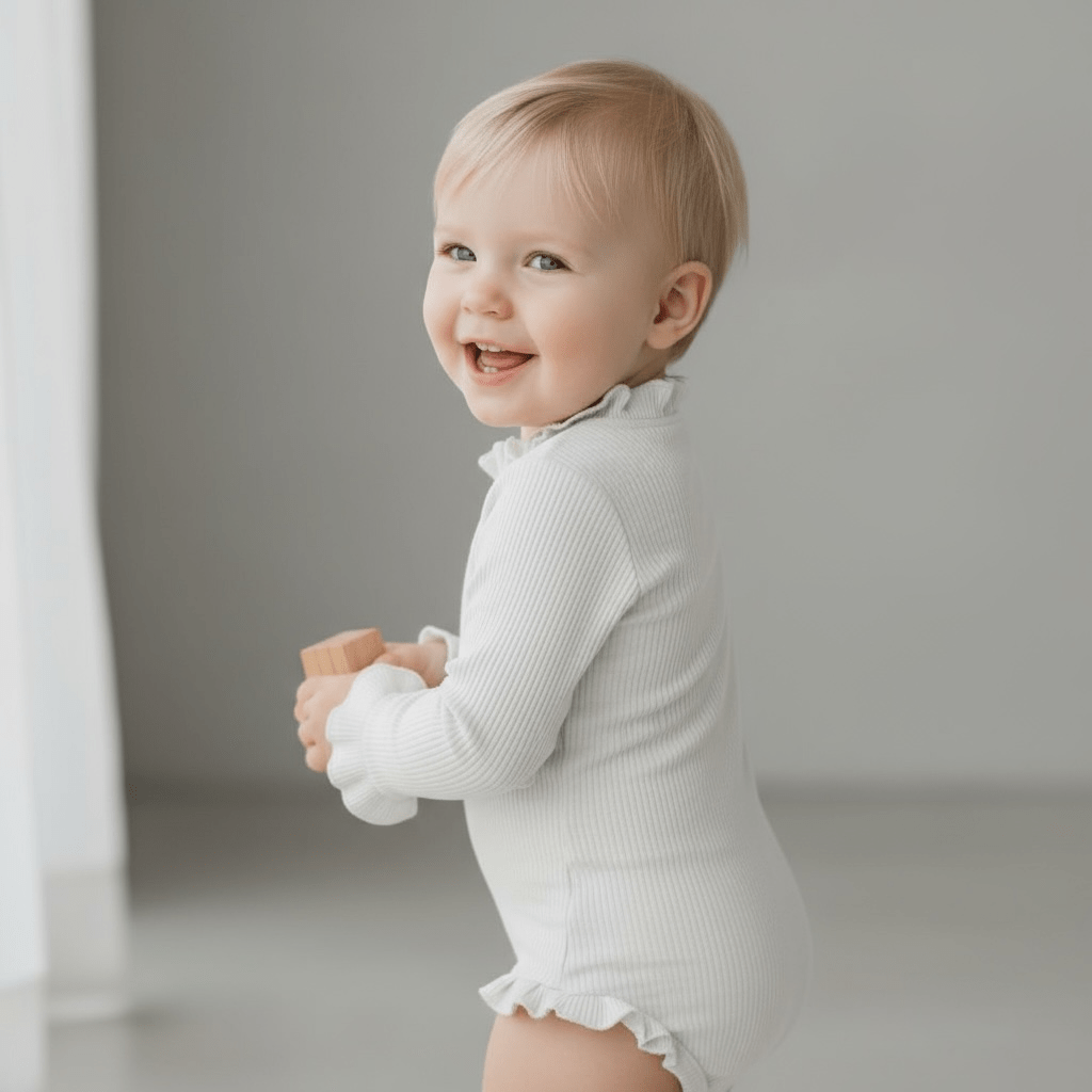 Ribbed Ruffle Romper & Headband - The Little Hive