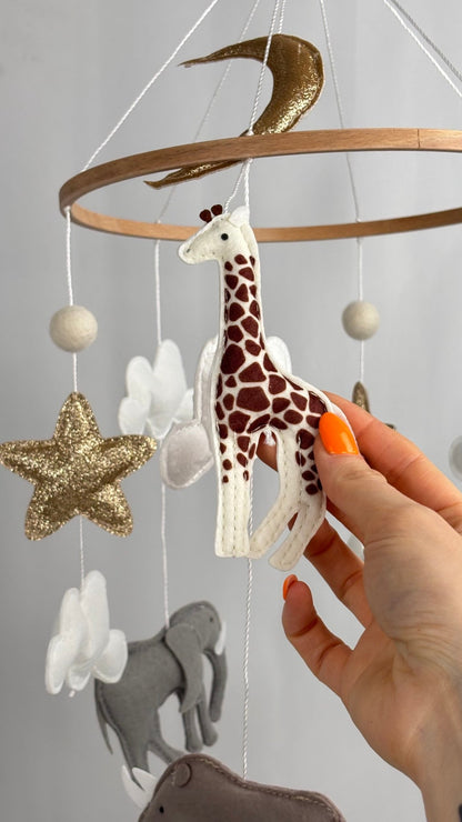 Safari Dreams Cot Mobile - The Little Hive
