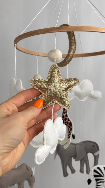 Safari Dreams Cot Mobile - The Little Hive