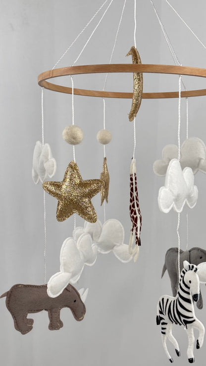 Safari Dreams Cot Mobile - The Little Hive