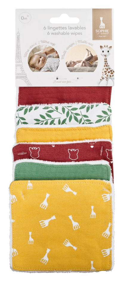 Sophie la girafe® - 6 Washable Wipes - The Little Hive