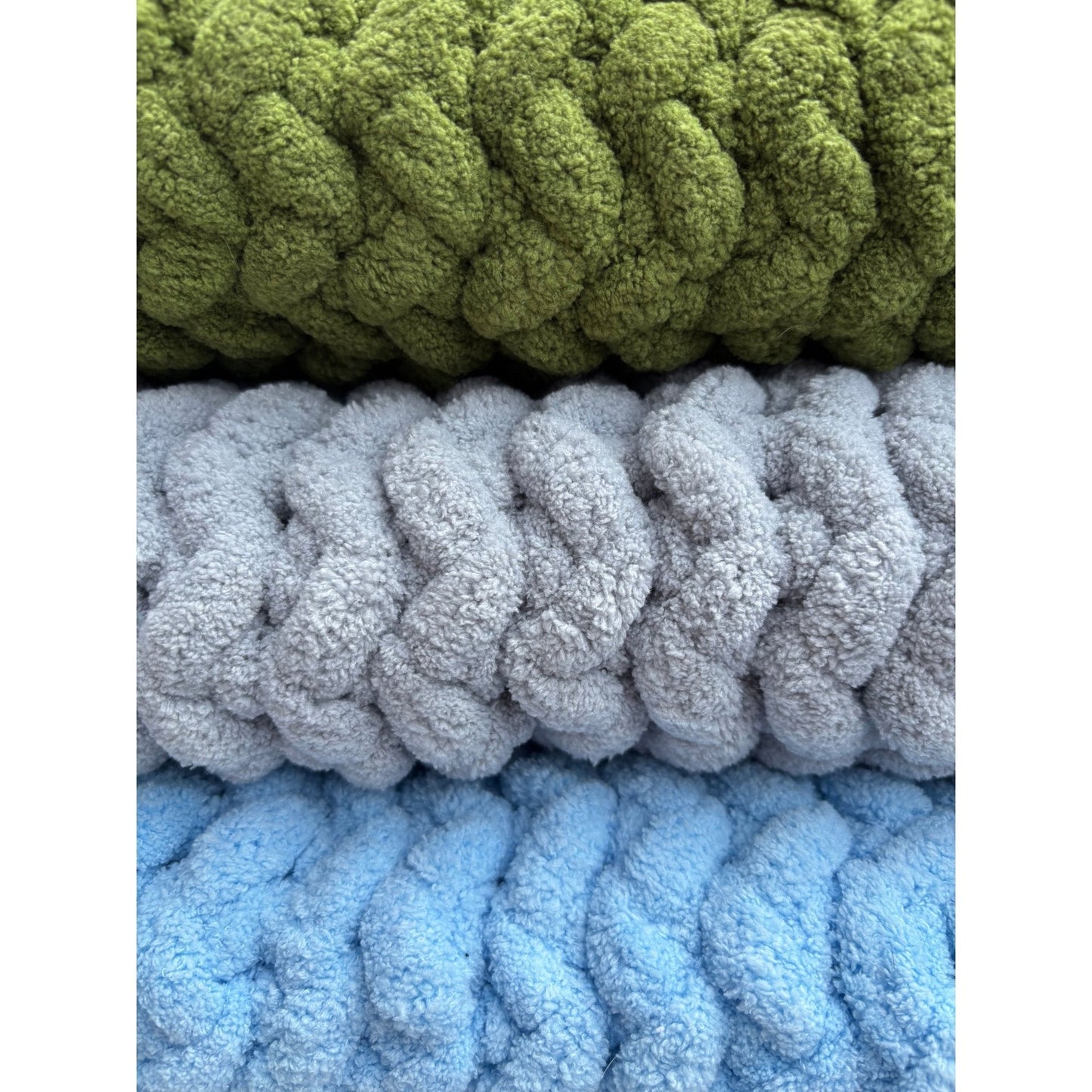Super Chunky Crochet Blanket – Handmade in Neutral Tones - The Little Hive