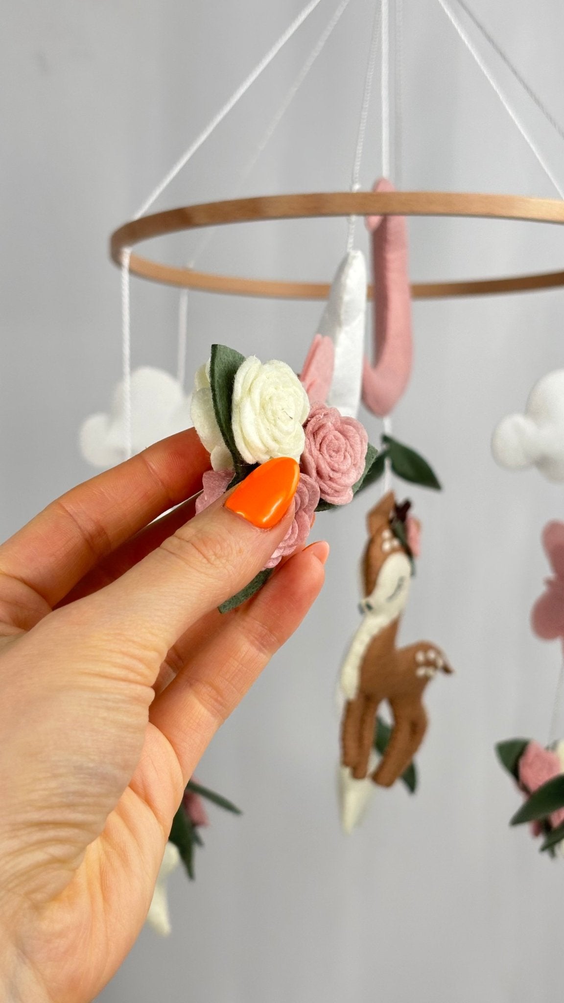 The Fawn’s Garden Cot Mobile - The Little Hive