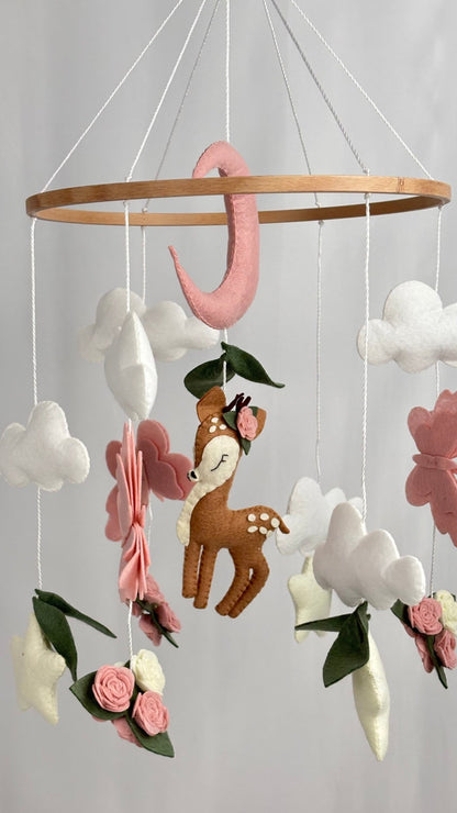 The Fawn’s Garden Cot Mobile - The Little Hive