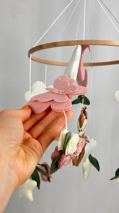 The Fawn’s Garden Cot Mobile - The Little Hive