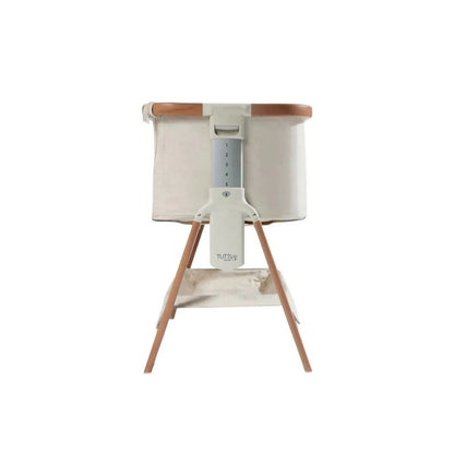 Tutti Bambini Cozee Bedside Crib - Scandinavian Walnut/Ecru