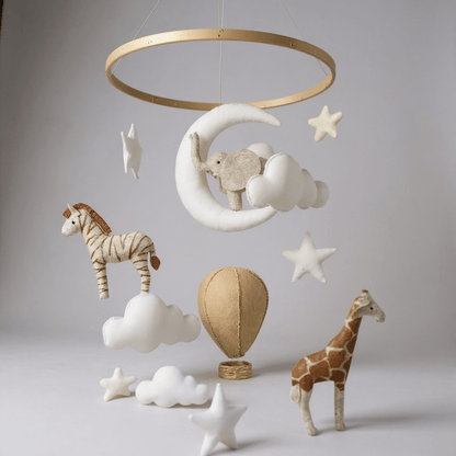 Under the Safari Moon Cot Mobile - The Little Hive