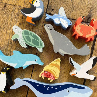 10 Coastal Creatures Shelf Set