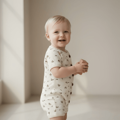 Waffle Romper - The Little Hive