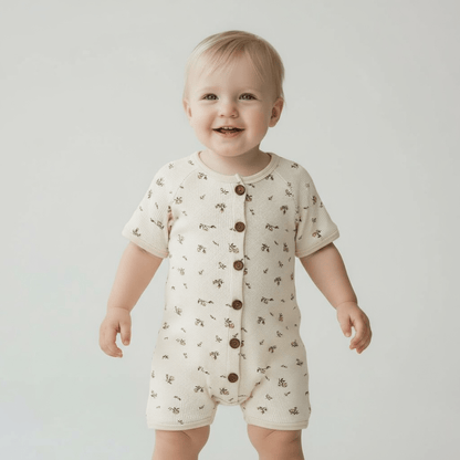Waffle Romper - The Little Hive