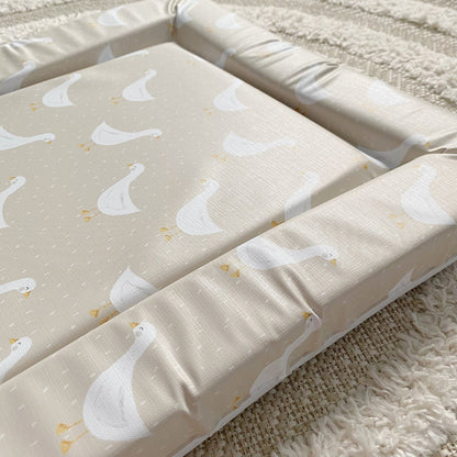 Standard Changing Mat - White Goose Unisex Print