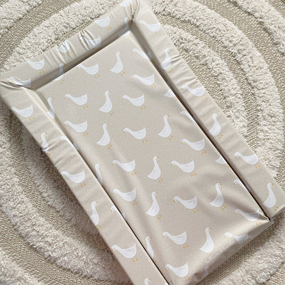Standard Changing Mat - White Goose Unisex Print