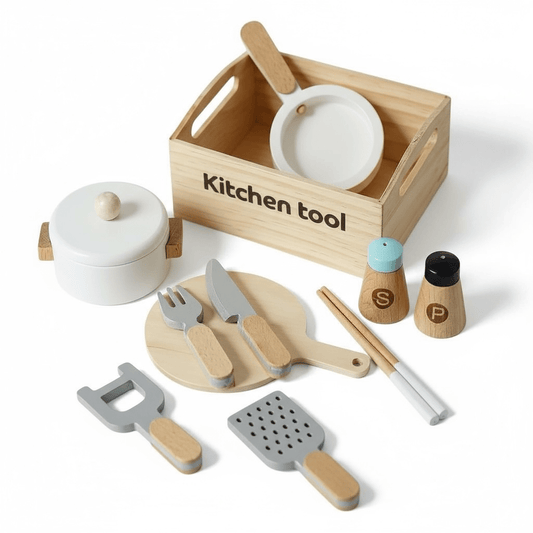 Wooden Box Kitchenware Set - The Little Hive