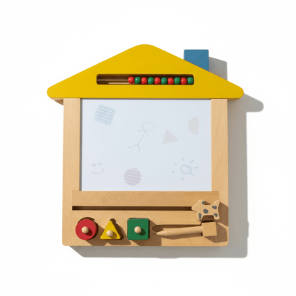 Wooden Magnetic Drawing Board with Shapes - The Little Hive
