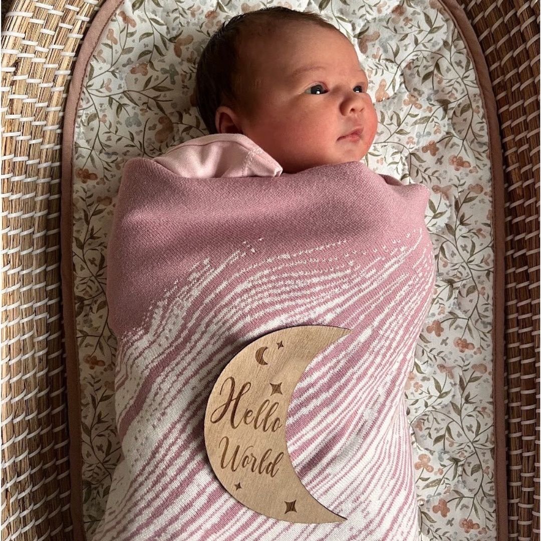 Wooden Month - by - Month Baby Milestone Set - The Little Hive