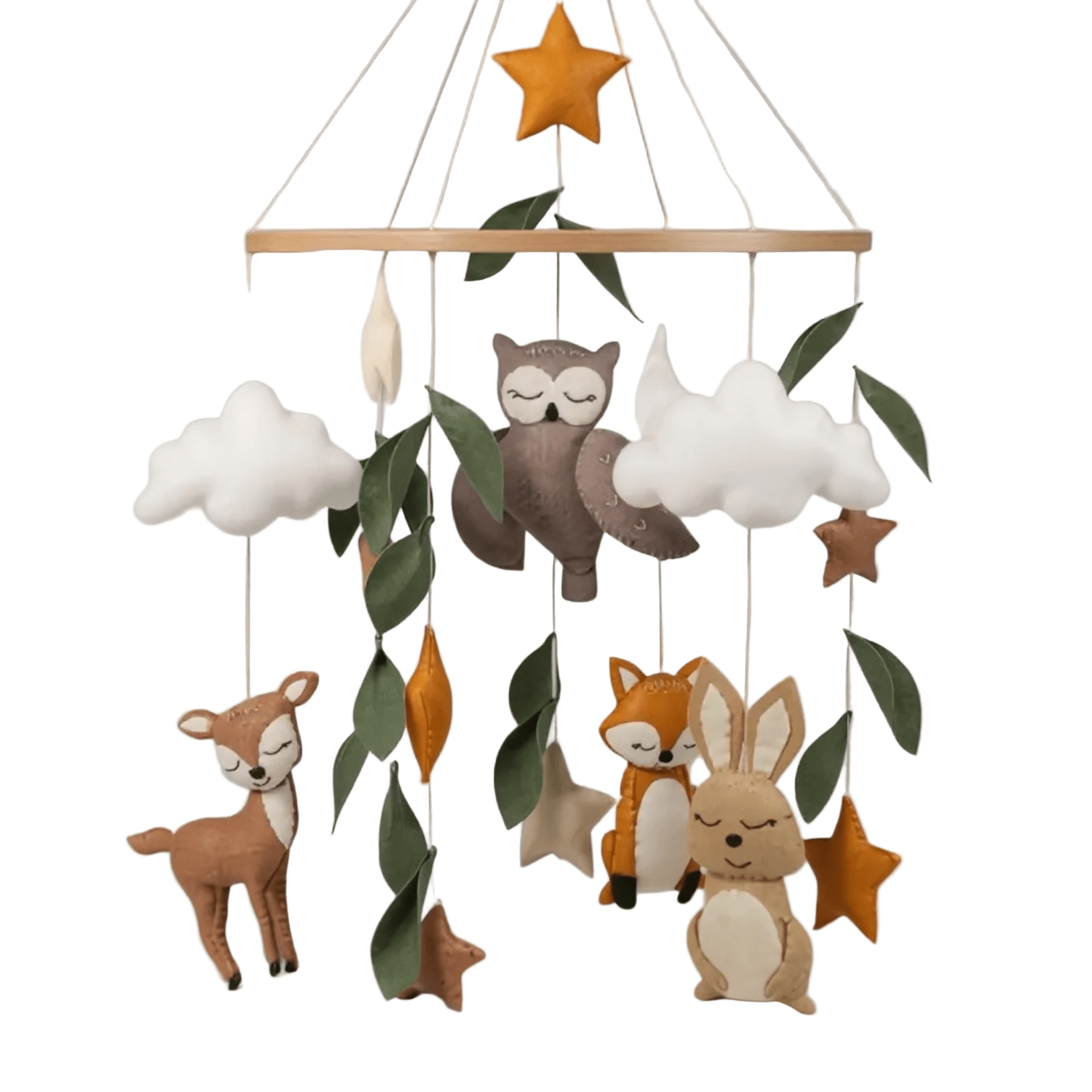 Woodland Dreams Felt Cot Mobile - The Little Hive