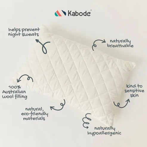 Organic Cotton & Wool Toddler Pillow