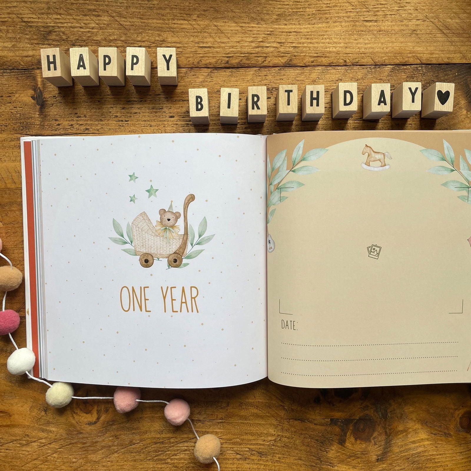 Your First Year - Baby Memory Book - The Little Hive